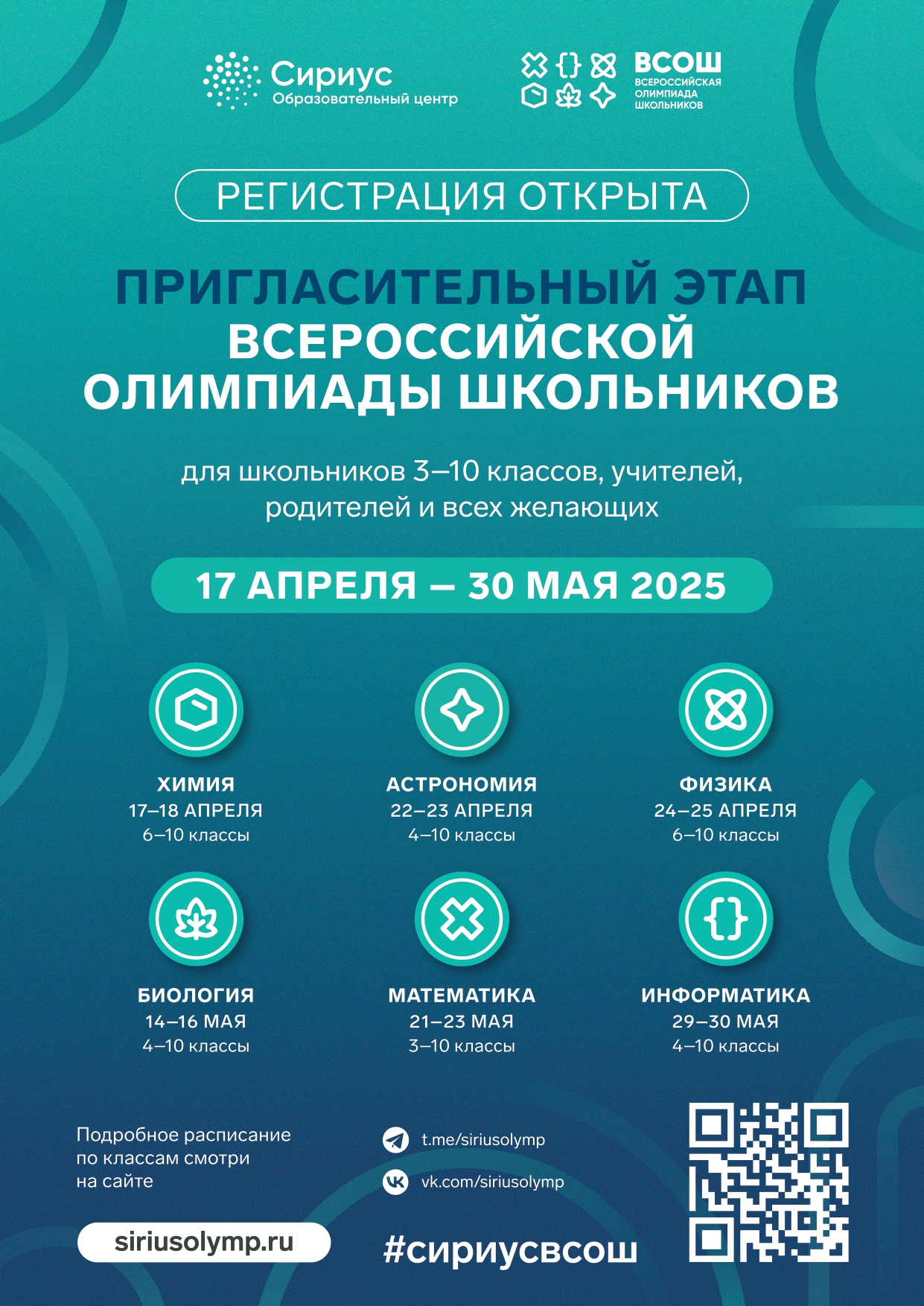 Пригласительный этап ВсОШ.